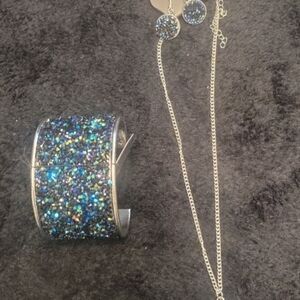 Paparazzi Blue Jewelry Set